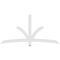 Ekena Millwork Davenport Architectural Grade PVC Gable Bracket, 84"W x 42"H x 2"D x 4"F, 12/12 Pitch GBP084X42X0204DAV00 - alternate 3